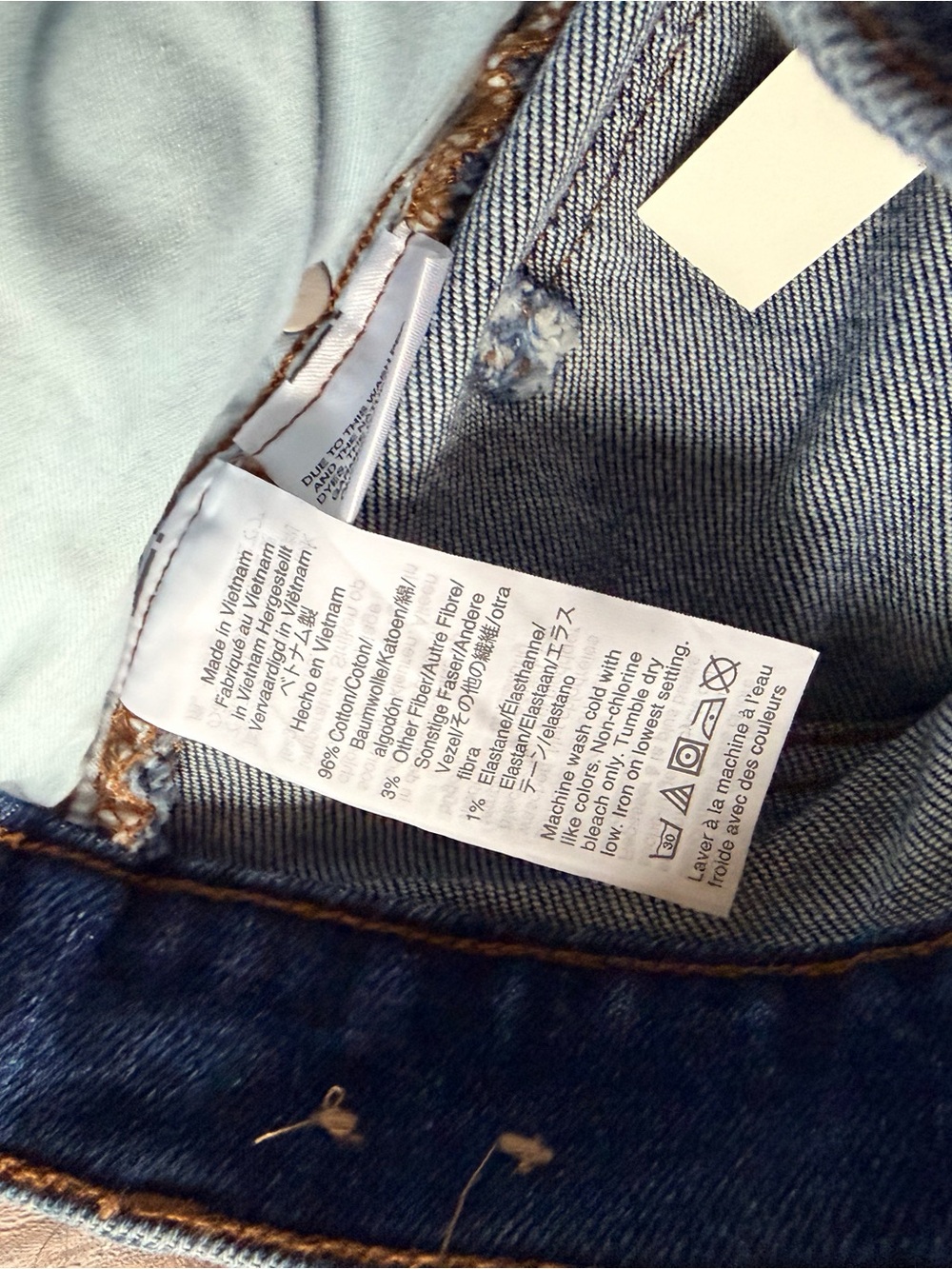 Madewell Faded Light-Blue Straight Leg Jeans - Picture 4 of 5